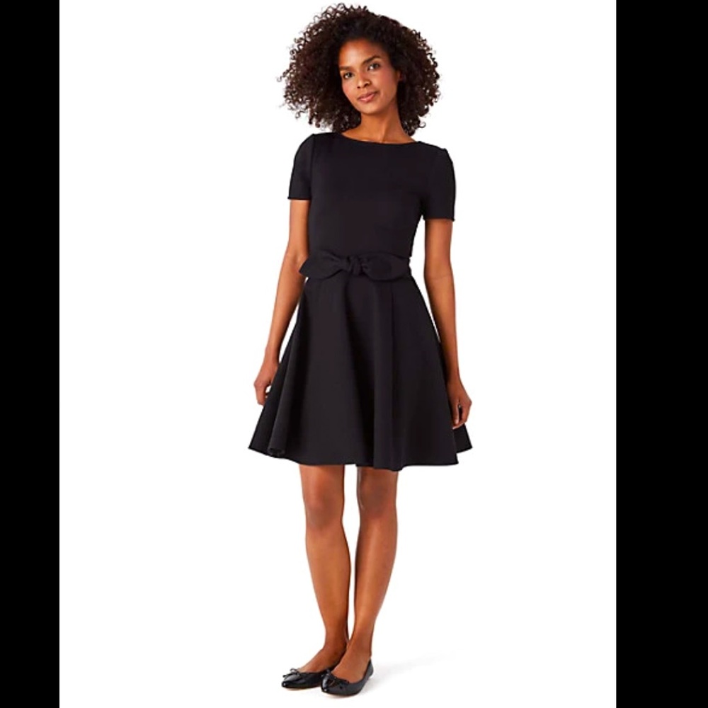 Kate Spade Tie-Waist Ponte Dress
